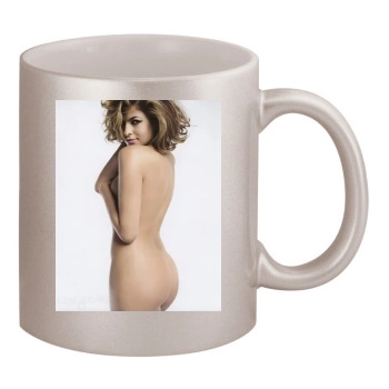 Eva Mendes 11oz Metallic Silver Mug