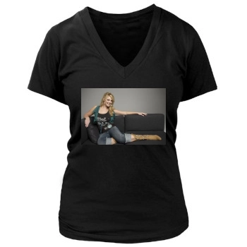 Katherine Heigl Women's Deep V-Neck TShirt