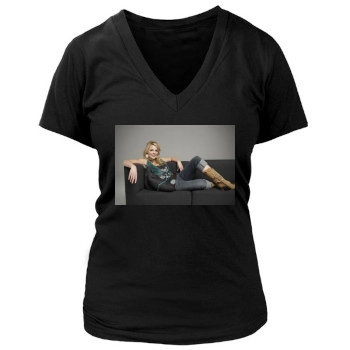 Katherine Heigl Women's Deep V-Neck TShirt