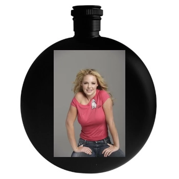 Katherine Heigl Round Flask