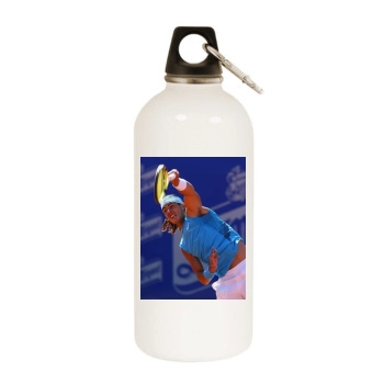 Rafael Nadal White Water Bottle With Carabiner