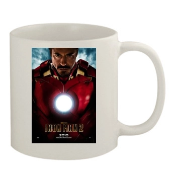 Robert Downey Jr Iron Man 2 11oz White Mug