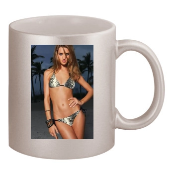 Rosie Huntington-Whiteley 11oz Metallic Silver Mug