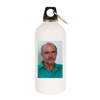 Sean Connery White Water Bottle With Carabiner