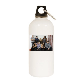 Glee Cast White Water Bottle With Carabiner