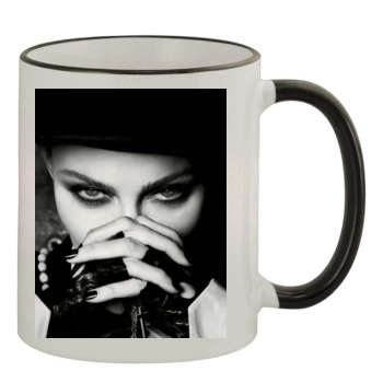 Madonna 11oz Colored Rim & Handle Mug