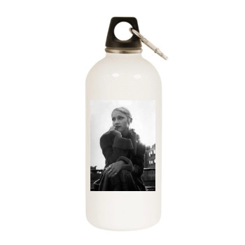 Madonna White Water Bottle With Carabiner