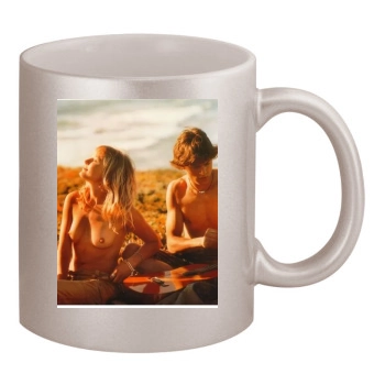 Malin Akerman 11oz Metallic Silver Mug