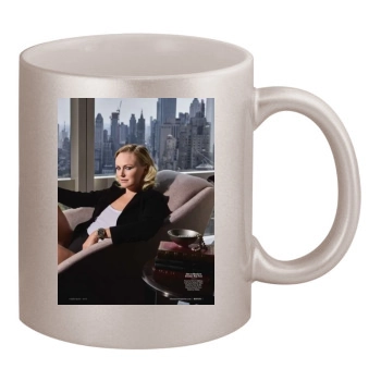 Malin Akerman 11oz Metallic Silver Mug