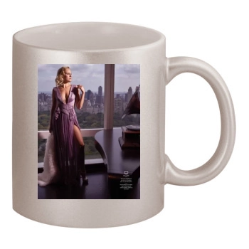 Malin Akerman 11oz Metallic Silver Mug