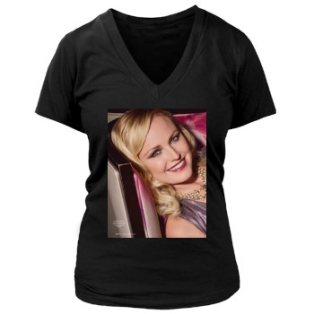 Malin Akerman Women's Deep V-Neck TShirt