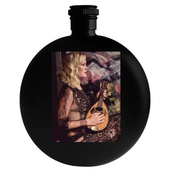 Malin Akerman Round Flask