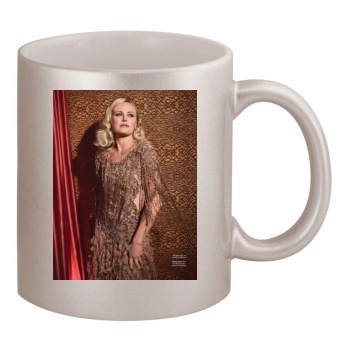 Malin Akerman 11oz Metallic Silver Mug