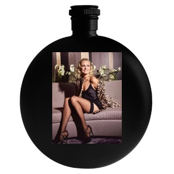 Malin Akerman Round Flask