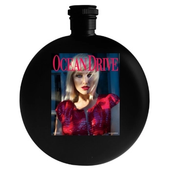 Malin Akerman Round Flask