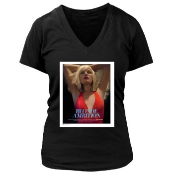 Malin Akerman Women's Deep V-Neck TShirt