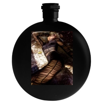 Malin Akerman Round Flask