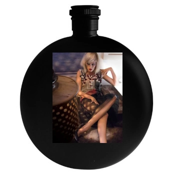 Malin Akerman Round Flask