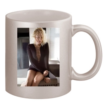 Malin Akerman 11oz Metallic Silver Mug