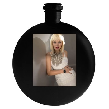 Malin Akerman Round Flask