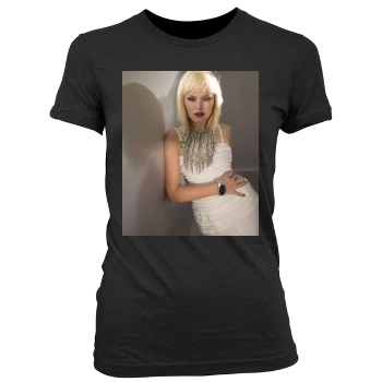 Malin Akerman Women's Junior Cut Crewneck T-Shirt