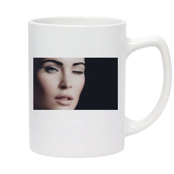 Megan Fox 14oz White Statesman Mug