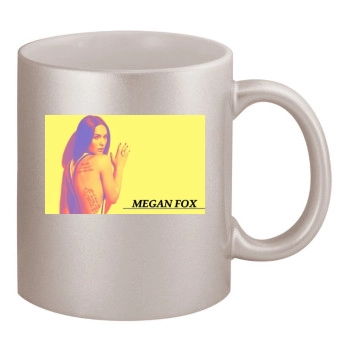 Megan Fox 11oz Metallic Silver Mug