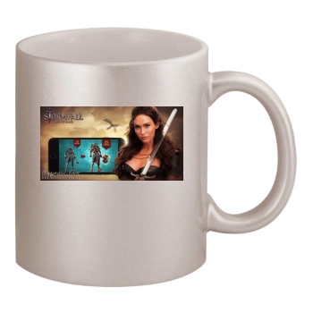 Megan Fox 11oz Metallic Silver Mug