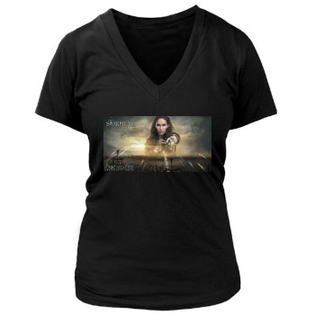 Megan Fox Women's Deep V-Neck TShirt