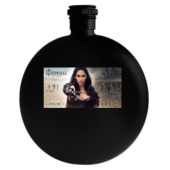 Megan Fox Round Flask