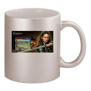 Megan Fox 11oz Metallic Silver Mug