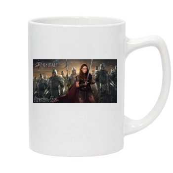 Megan Fox 14oz White Statesman Mug