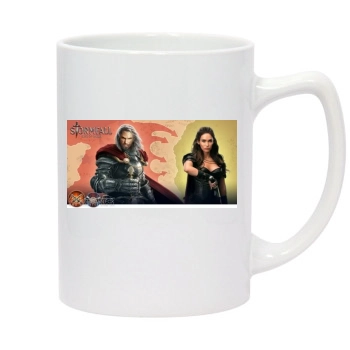 Megan Fox 14oz White Statesman Mug