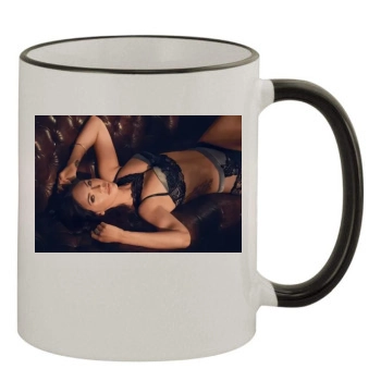 Megan Fox 11oz Colored Rim & Handle Mug