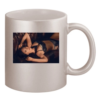 Megan Fox 11oz Metallic Silver Mug