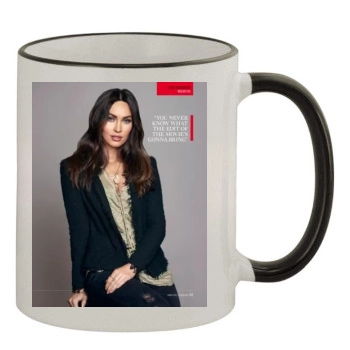 Megan Fox 11oz Colored Rim & Handle Mug