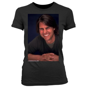 Tom Cruise Women's Junior Cut Crewneck T-Shirt