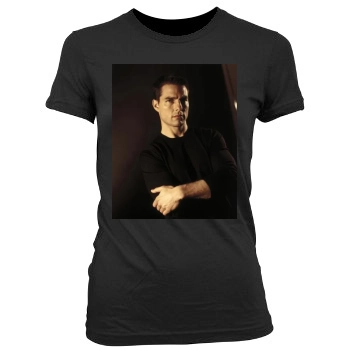 Tom Cruise Women's Junior Cut Crewneck T-Shirt