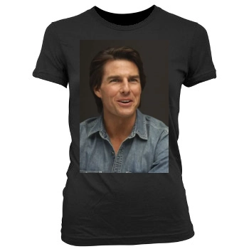 Tom Cruise Women's Junior Cut Crewneck T-Shirt