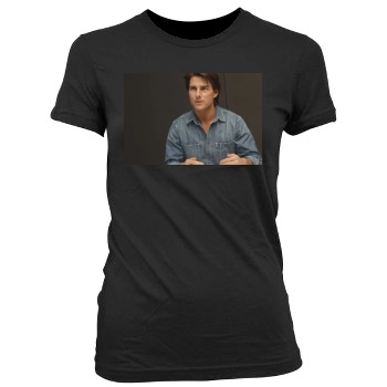 Tom Cruise Women's Junior Cut Crewneck T-Shirt