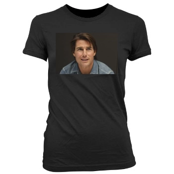 Tom Cruise Women's Junior Cut Crewneck T-Shirt