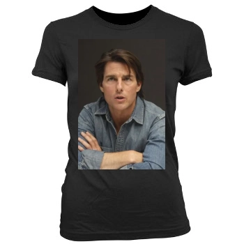 Tom Cruise Women's Junior Cut Crewneck T-Shirt