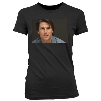 Tom Cruise Women's Junior Cut Crewneck T-Shirt