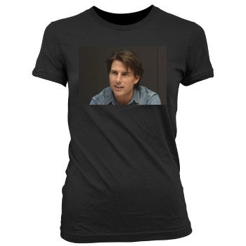 Tom Cruise Women's Junior Cut Crewneck T-Shirt