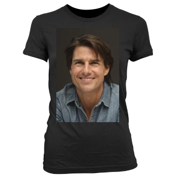 Tom Cruise Women's Junior Cut Crewneck T-Shirt