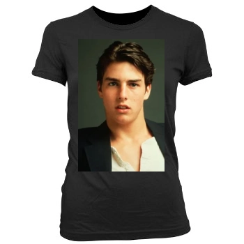 Tom Cruise Women's Junior Cut Crewneck T-Shirt