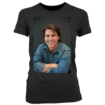 Tom Cruise Women's Junior Cut Crewneck T-Shirt