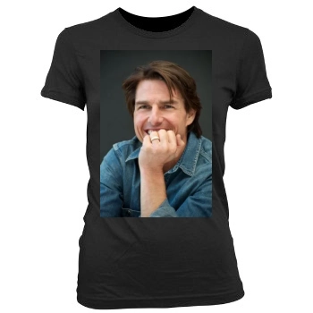 Tom Cruise Women's Junior Cut Crewneck T-Shirt