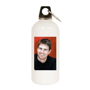 Tom Cruise White Water Bottle With Carabiner