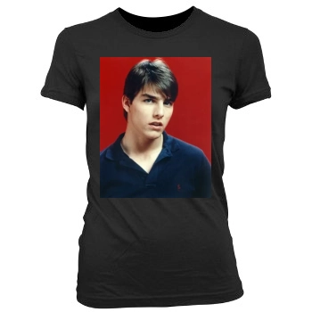 Tom Cruise Women's Junior Cut Crewneck T-Shirt